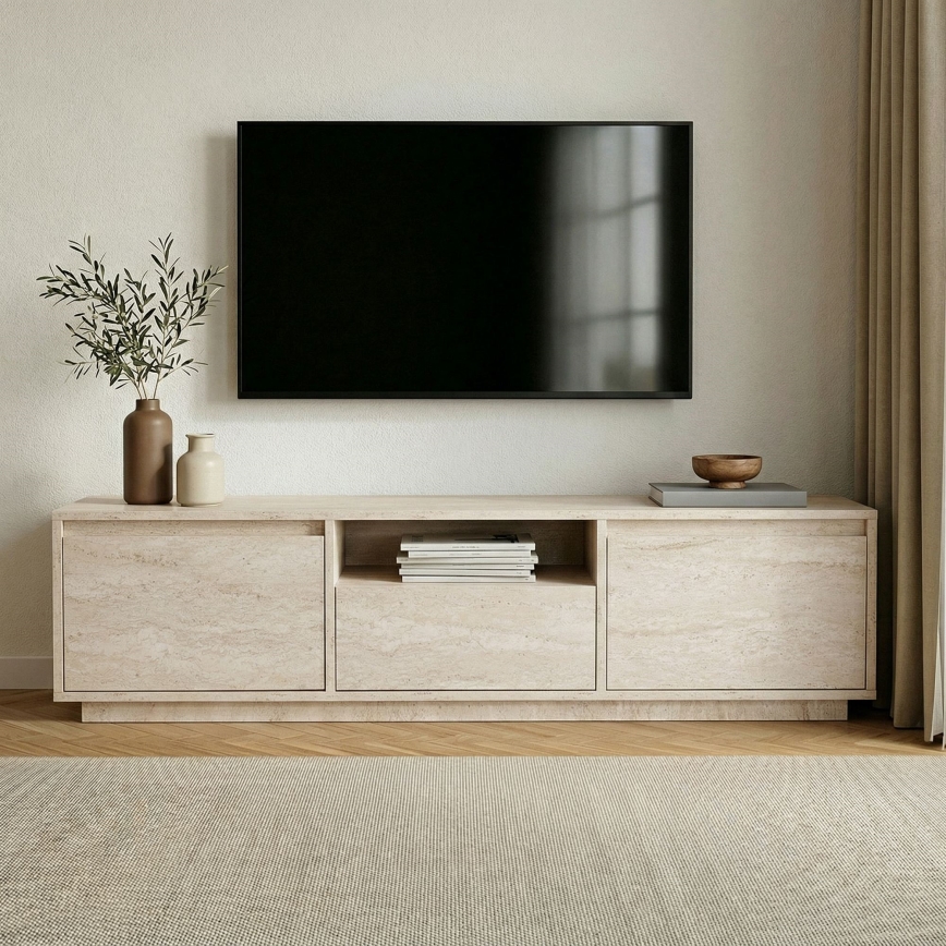 Mobile TV KREDE 160x30 cm beige