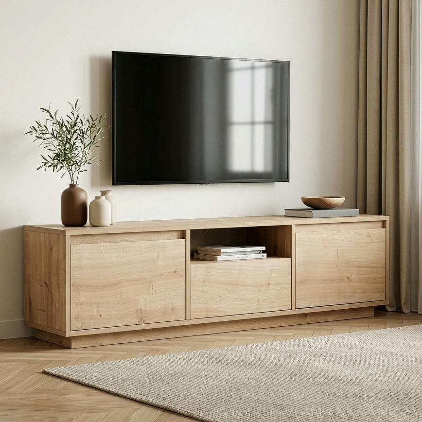 Mobile TV KREDE 160x30 cm in rovere