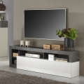 Mobile TV LENOR bianco/antracite