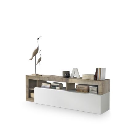 Mobile TV LENOR bianco/marrone