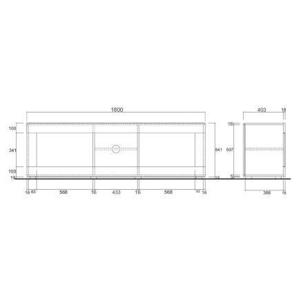 Mobile TV NERILA bianco