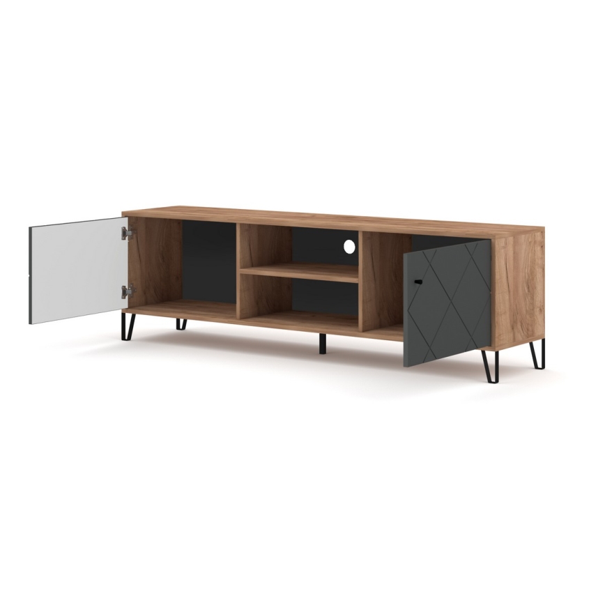 Mobile TV SULA rovere craft/nero