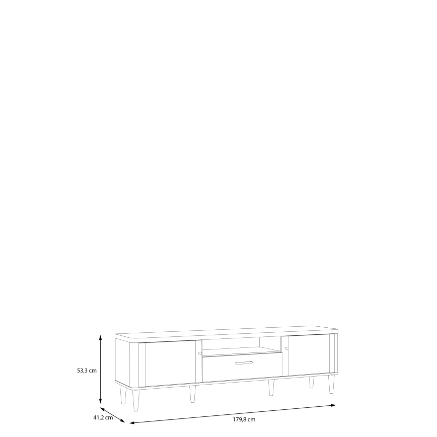 Mobile TV VIRO marrone/beige