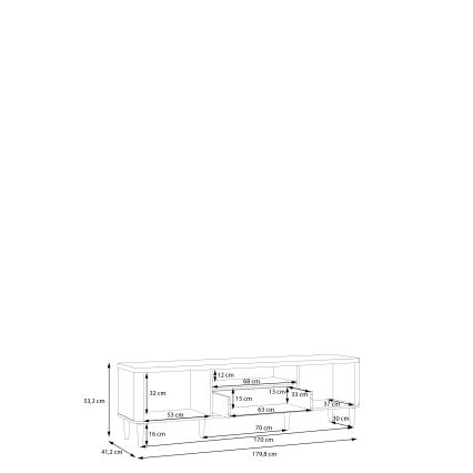 Mobile TV VIRO marrone/beige