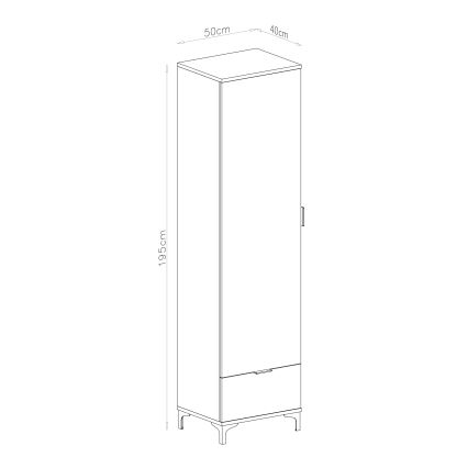 Mobiletto con cassetto LORA beige