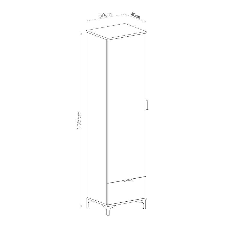 Mobiletto con cassetto LORA beige