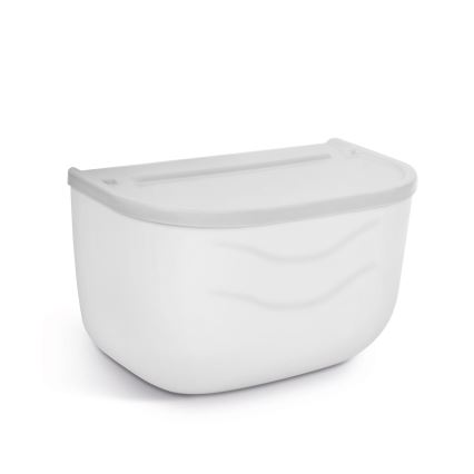 Mobiletto con portarotolo per carta igienica 21 x 13,5 cm bianco/grigio