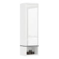 Mobiletto con ripiano aperto FRED bianco/grigio