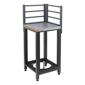 Modulo angolare da esterno 47x47x123 cm nero/acciaio inox