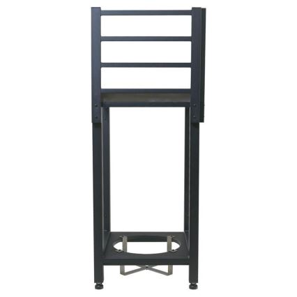 Modulo angolare da esterno 47x47x123 cm nero/acciaio inox