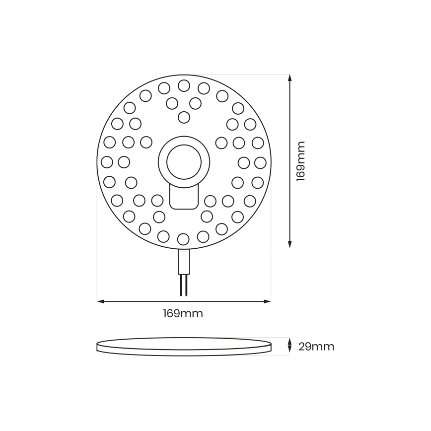 Modulo LED magnetico LED/18W/230V 2700-6500K Ø 17 cm - Brilagi