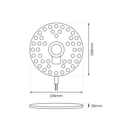 Modulo LED magnetico LED/36W/230V 2700-6500K diam. 24 cm - Brilagi