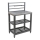 Modulo tavolo da esterno 80x47x123 cm nero/acciaio inox