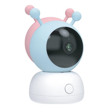 Monitor per bambini intelligente con sensore di movimento 2K 5V Wi-Fi Tuya rosa/blu