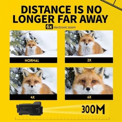 Monoculare per visione notturna 6x25 con batteria da 2000 mAh