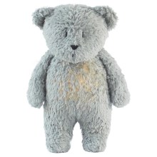 Moonie 8604MOO - Piccola lampada notturna per bambini orso grigio