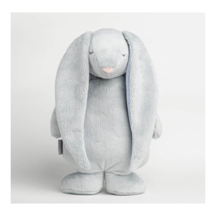 Moonie - Amico di coccole con una melodia e luce coniglietto argento