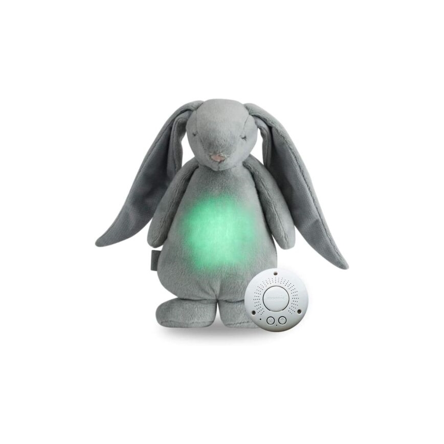 Moonie - Amico di coccole con una melodia e luce coniglietto argento