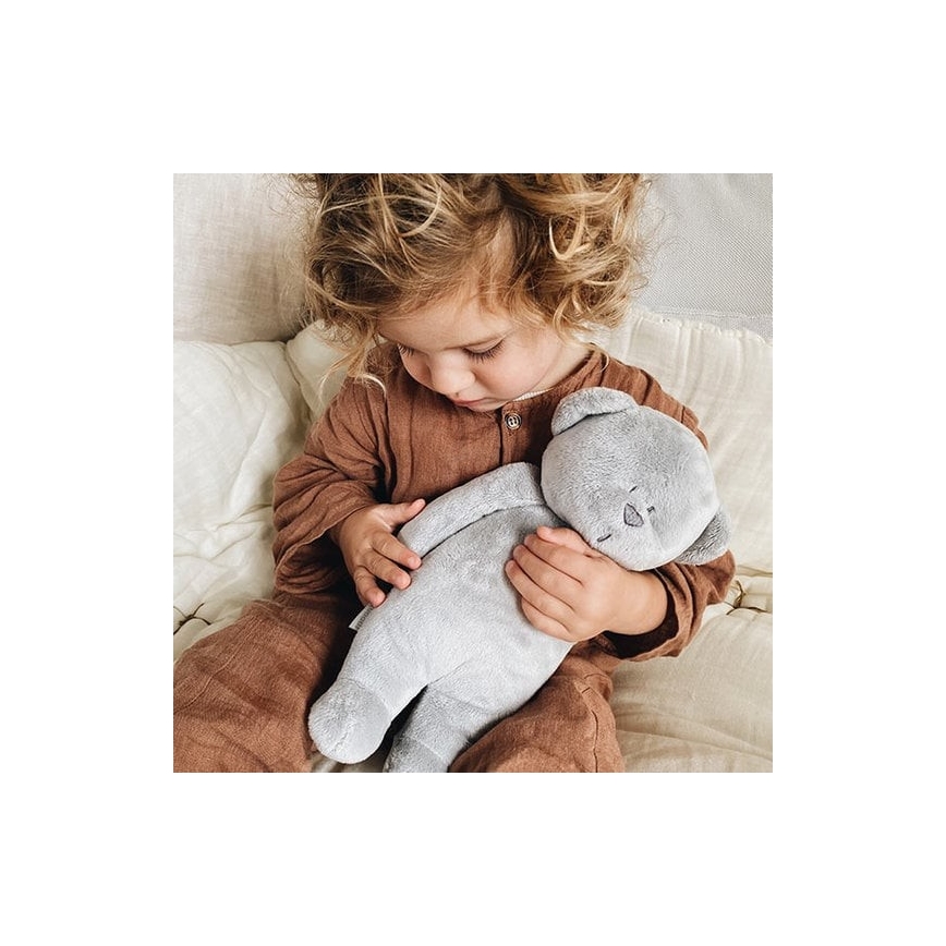 Moonie - Amico di coccole con una melodia e luce orso argento