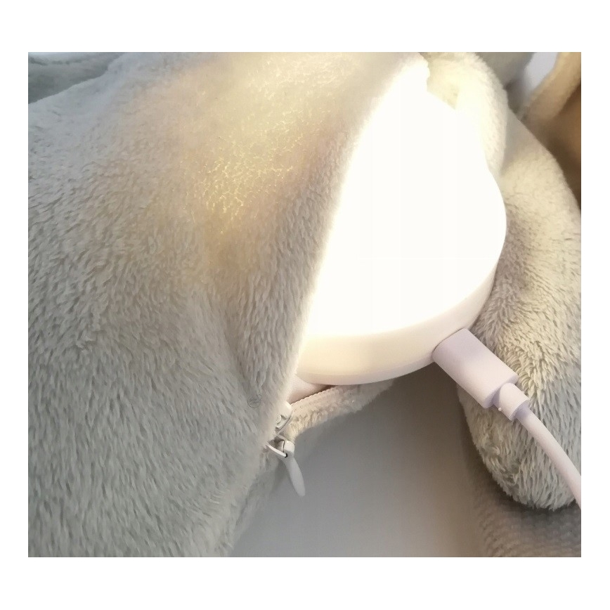 Moonie - Amico di coccole con una melodia e luce orso argento