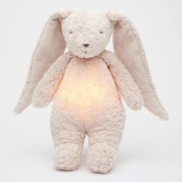 Moonie - Compagno di coccole con melodia e luce 2.0 coniglietto organic rosa