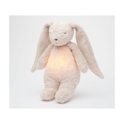 Moonie - Compagno di coccole con melodia e luce 2.0 coniglietto organic rosa