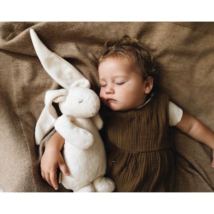 Moonie - Compagno di coccole con melodia e luce coniglietto 2.0 organic cappuccino