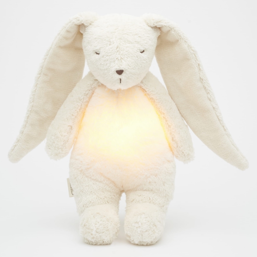 Moonie - Compagno di coccole con melodia e luce coniglietto 2.0 organic polar