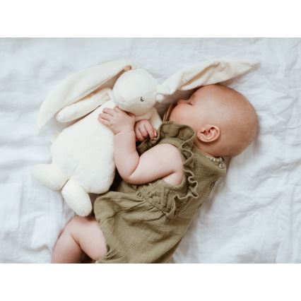 Moonie - Compagno di coccole con melodia e luce coniglietto 2.0 organic polar