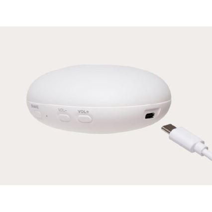 Moonie - Compagno di coccole con melodia e luce coniglietto 2.0 organic polar