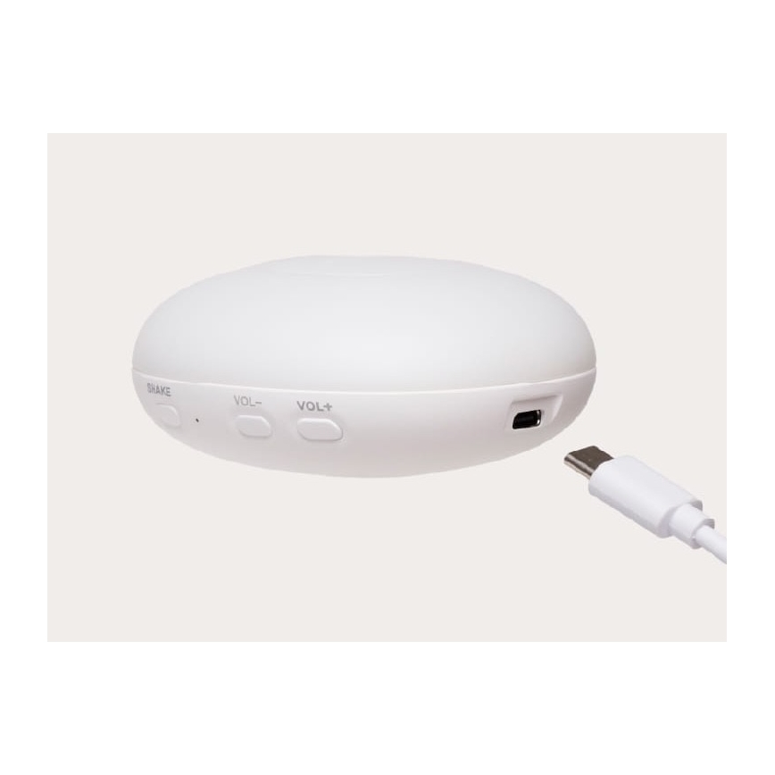 Moonie - Compagno di coccole con melodia e luce coniglietto 2.0 organic polar