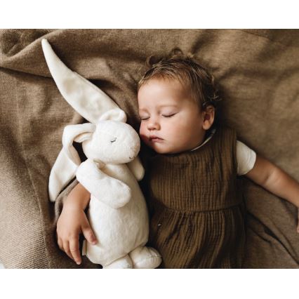 Moonie - Compagno di coccole con melodia e luce coniglietto 2.0 organic sabbia
