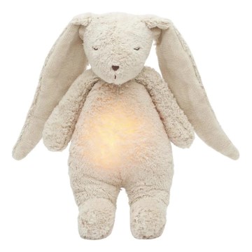 Moonie - Compagno di coccole con melodia e luce coniglietto organic sabbia natur