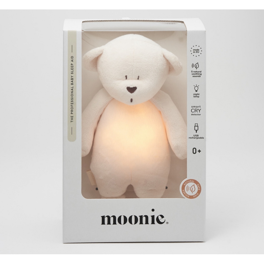 Moonie - Compagno di coccole con melodia e luce orsacchiotto 2.0 cream