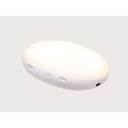 Moonie - Compagno di coccole con melodia e luce orsacchiotto 2.0 organic grigio