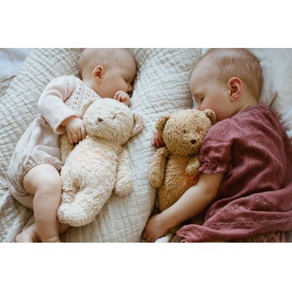 Moonie - Compagno di coccole con melodia e luce orsacchiotto 2.0 organic rosa