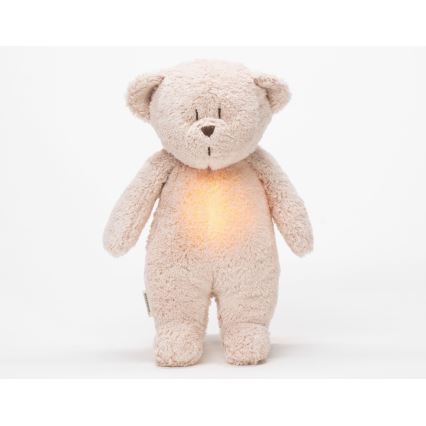 Moonie - Compagno di coccole con melodia e luce orsacchiotto 2.0 organic rosa