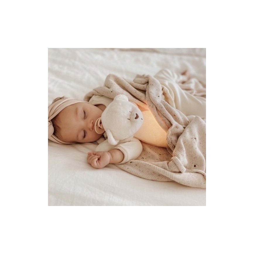 Moonie - Compagno di coccole con melodia e luce orsacchiotto cream