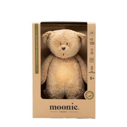 Moonie - Compagno di coccole con melodia e luce orsacchiotto organic cappuccino natur