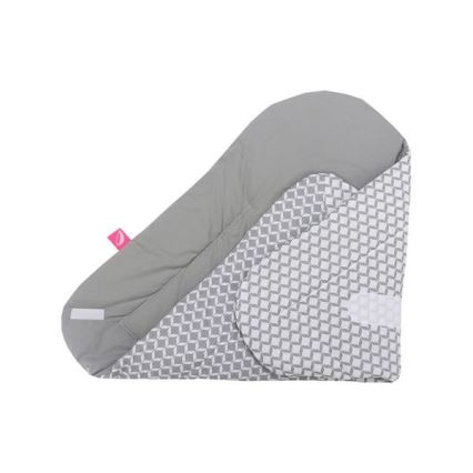 MOTHERHOOD - Coperta Swaddle con imbottitura cocco CLASSICS 75x75 cm grigia