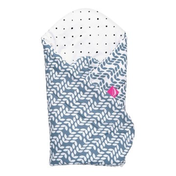 MOTHERHOOD - Coperta Swaddle con rinforzo in cocco CLASSICS 75x75 cm blu