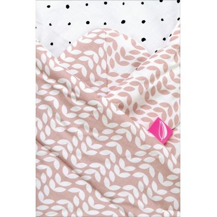 MOTHERHOOD - Coperta Swaddle con rinforzo in cocco CLASSICS 75x75 cm rosa