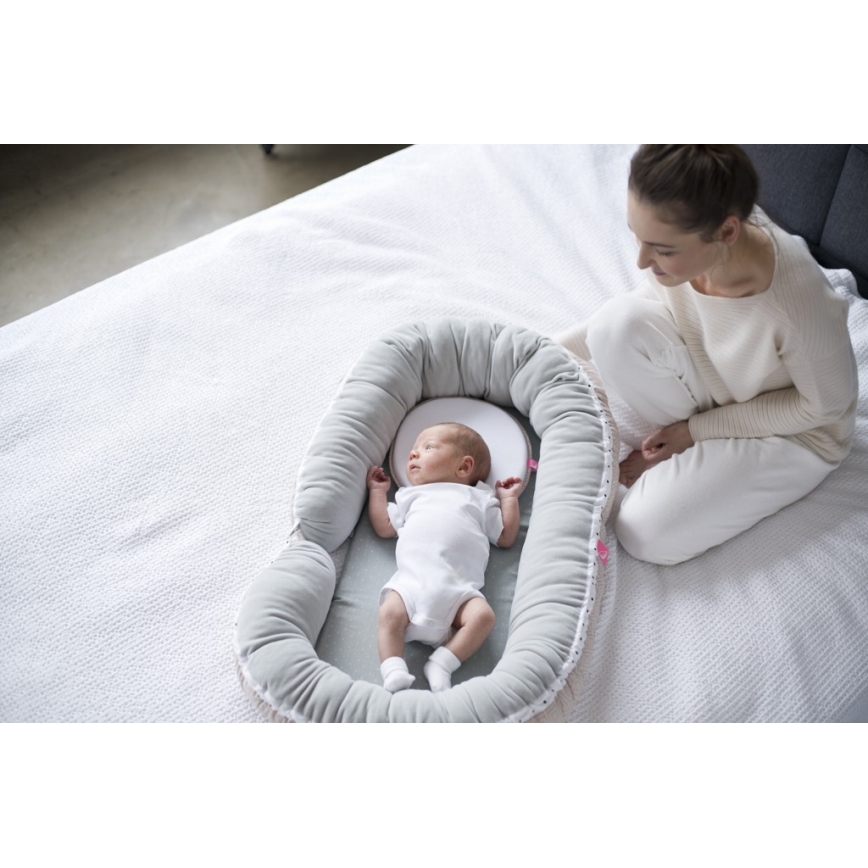MOTHERHOOD - Nido e cuscino per neonato JUNIOR 2in1 marrone