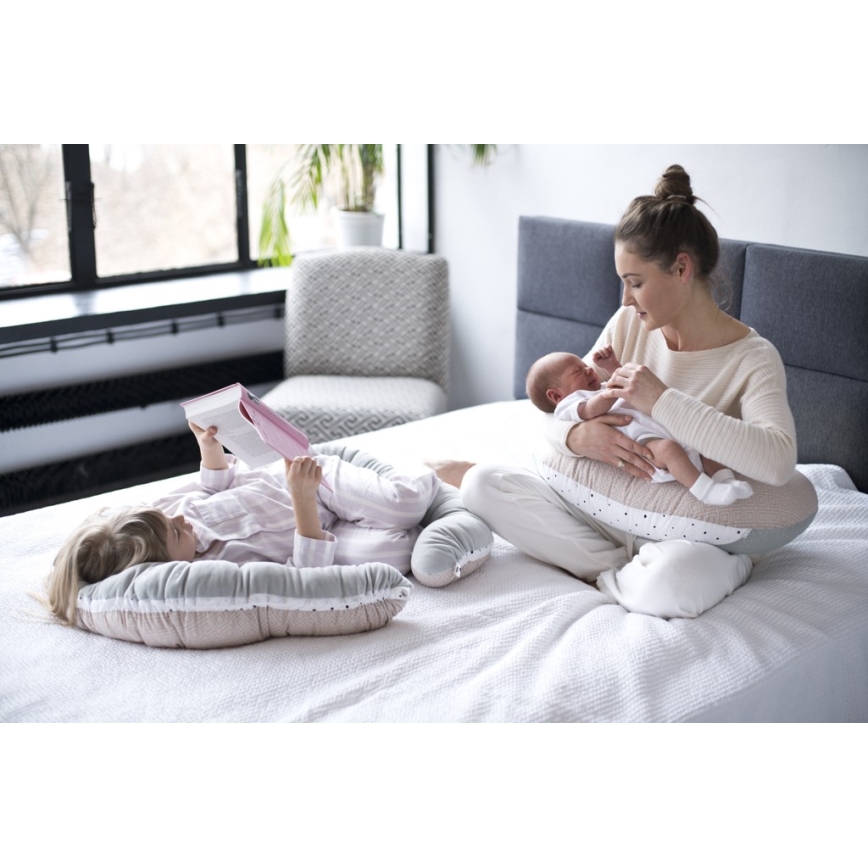 MOTHERHOOD - Nido e cuscino per neonato JUNIOR 2in1 marrone