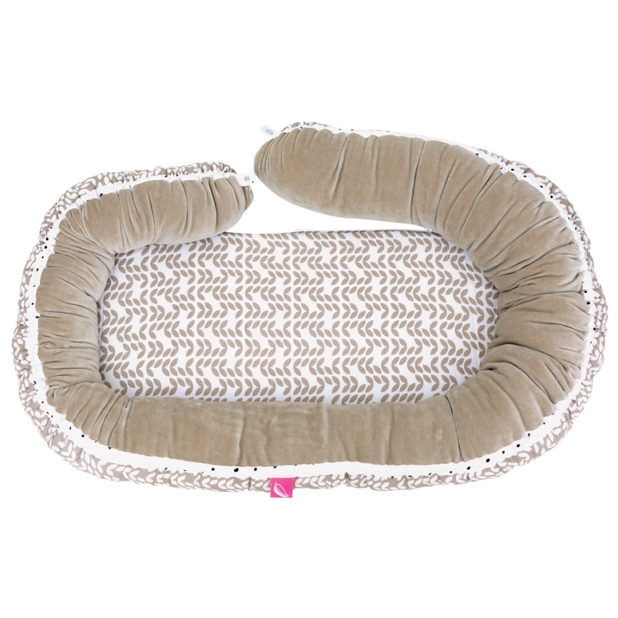 MOTHERHOOD - Nido e cuscino per neonato JUNIOR 2in1 marrone