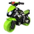 Moto a spinta con luce integrata, verde/nera