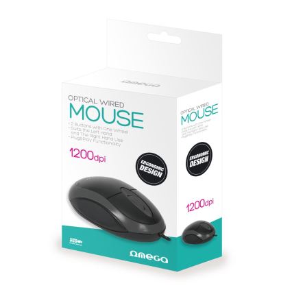 Mouse con filo  1200 DPI