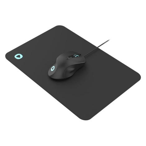 Mouse da gioco LED RGB con pad 800/1200/2400/3200 DPI 6 pulsanti nero