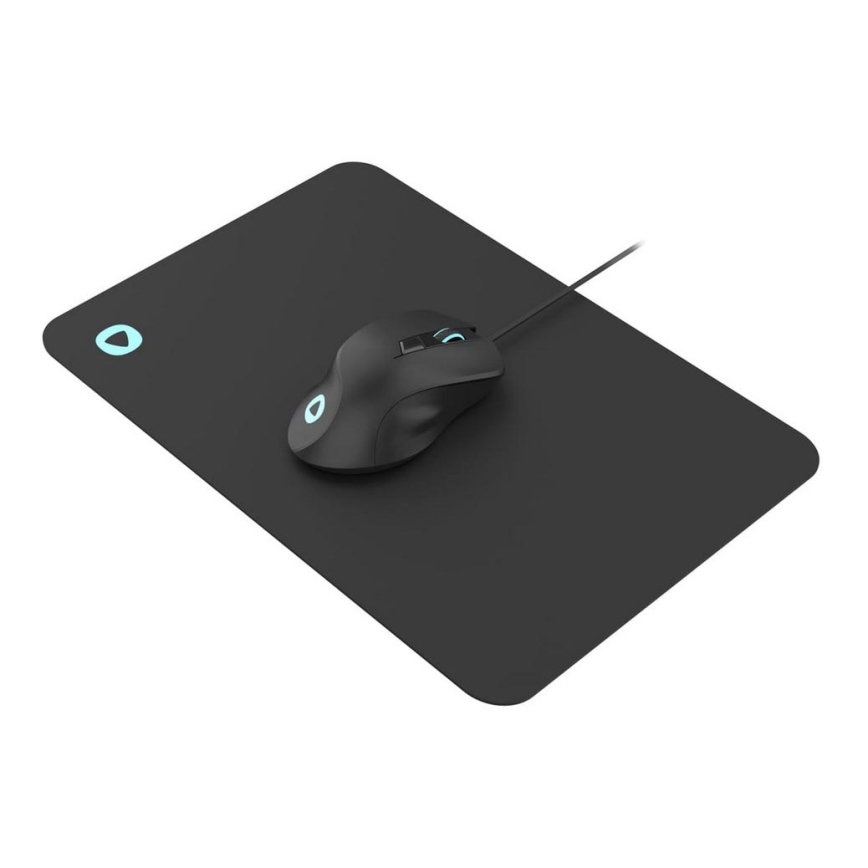 Mouse da gioco LED RGB con pad 800/1200/2400/3200 DPI 6 pulsanti nero