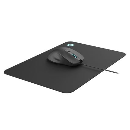 Mouse da gioco LED RGB con pad 800/1200/2400/3200 DPI 6 pulsanti nero